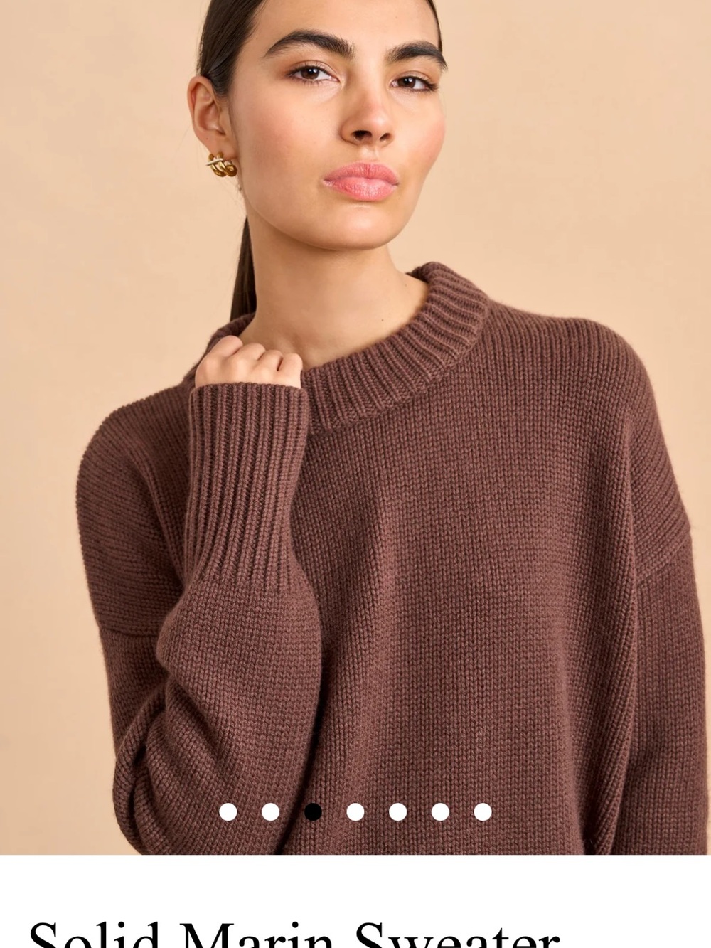 Marin Sweater in Chocolate